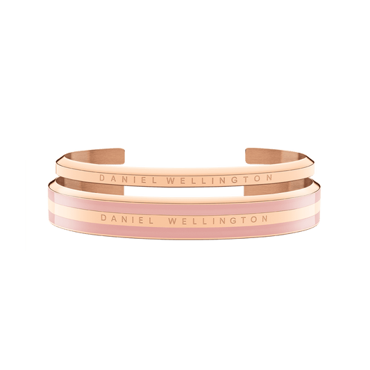 Emalie Bracelet Dusty Rose + Classic Bracelet Rose Gold