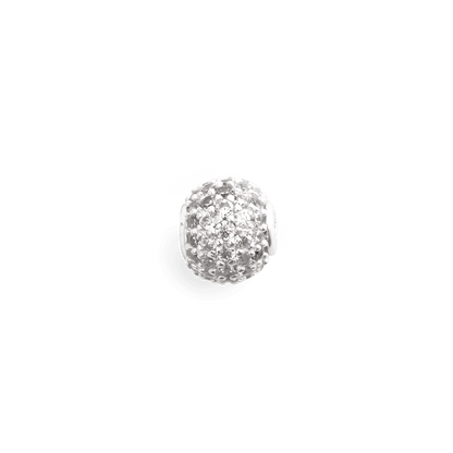 Pavé Orb White Crystal Charm
