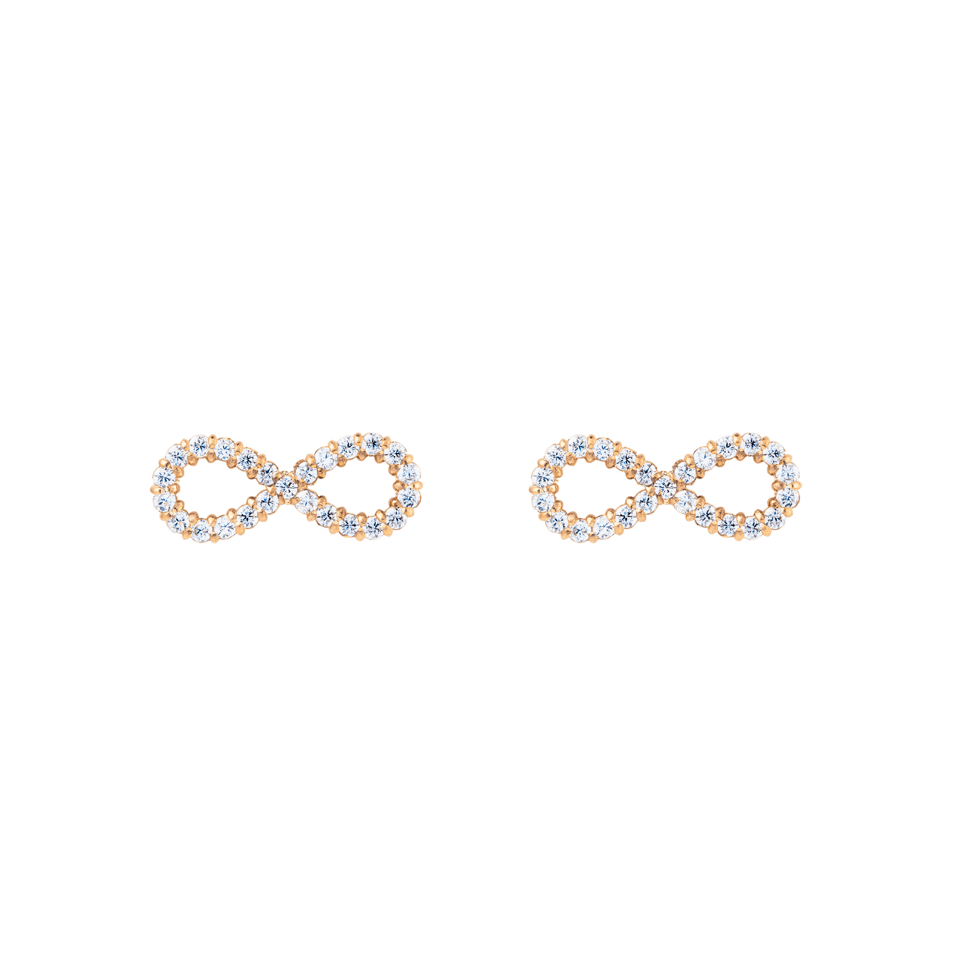 Mirelle Infinity Earrings Rose Gold