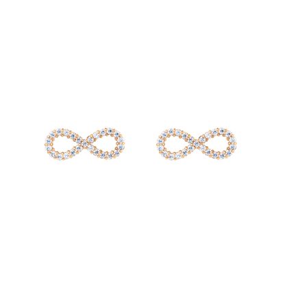 Mirelle Infinity Earrings Rose Gold