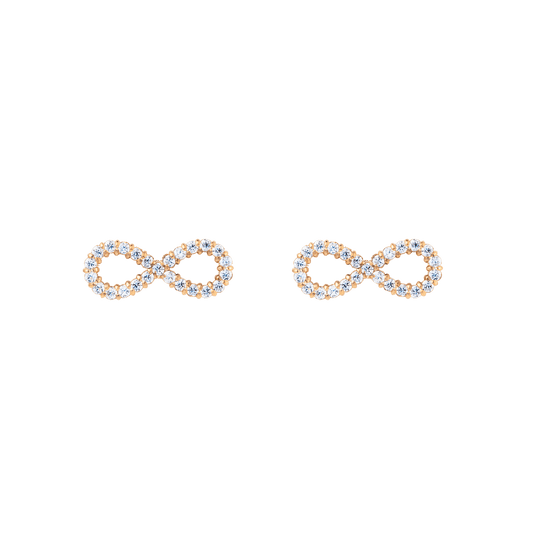 Mirelle Infinity Earrings Rose Gold