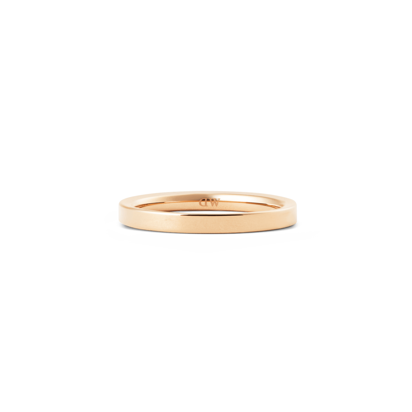 Line Ring Polished Rose Gold 2.5mm