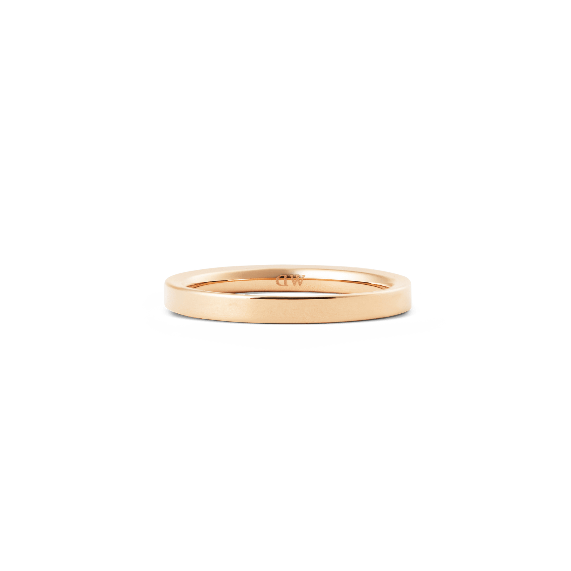 Line Ring Polished Rose Gold 2.5mm