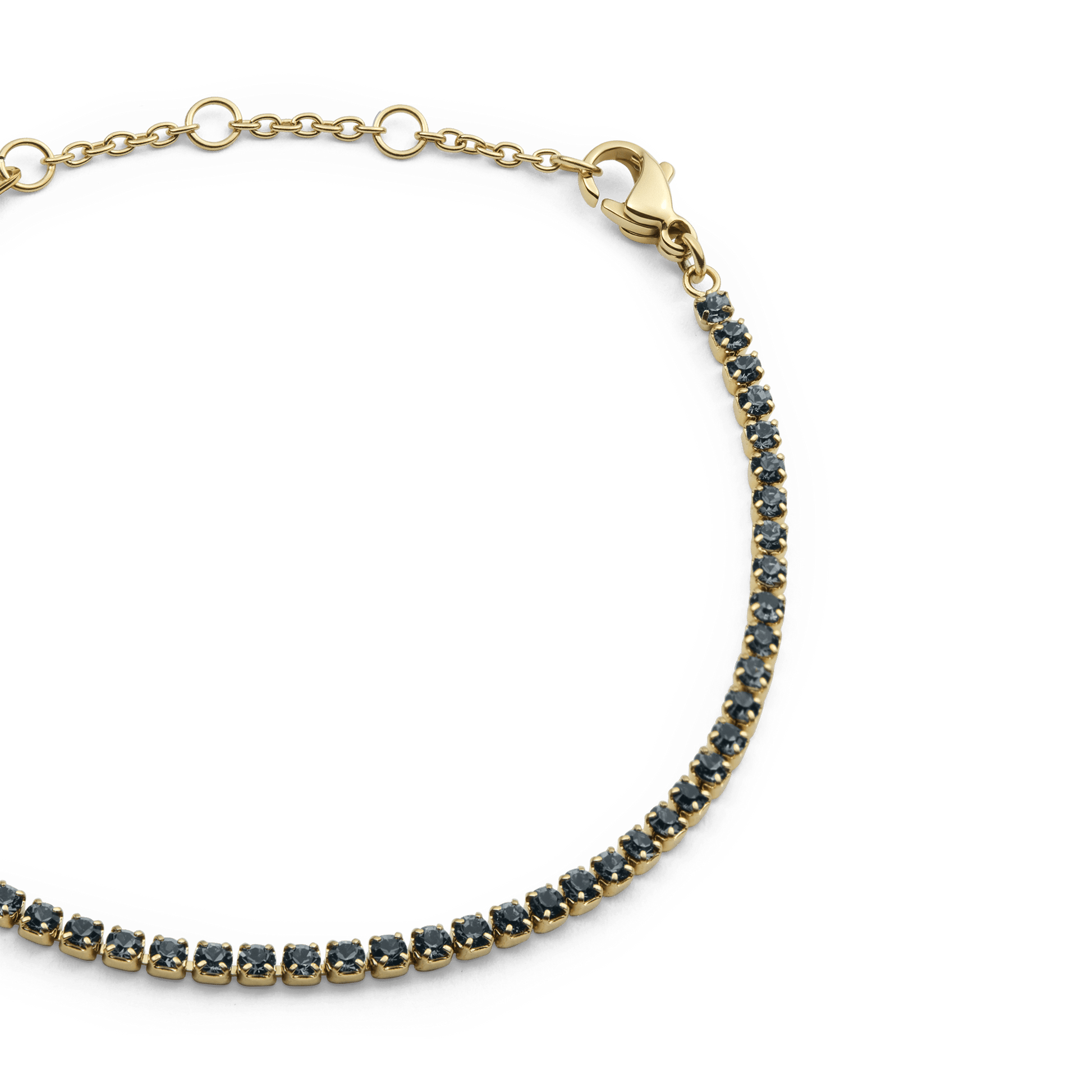 Classic Tennis Bracelet Nightfall Gold