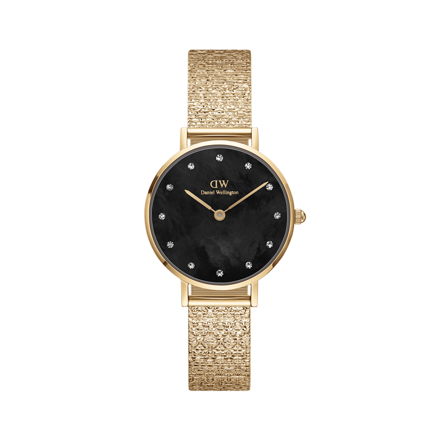 Petite Lumine Pressed Piano Black MoP Gold