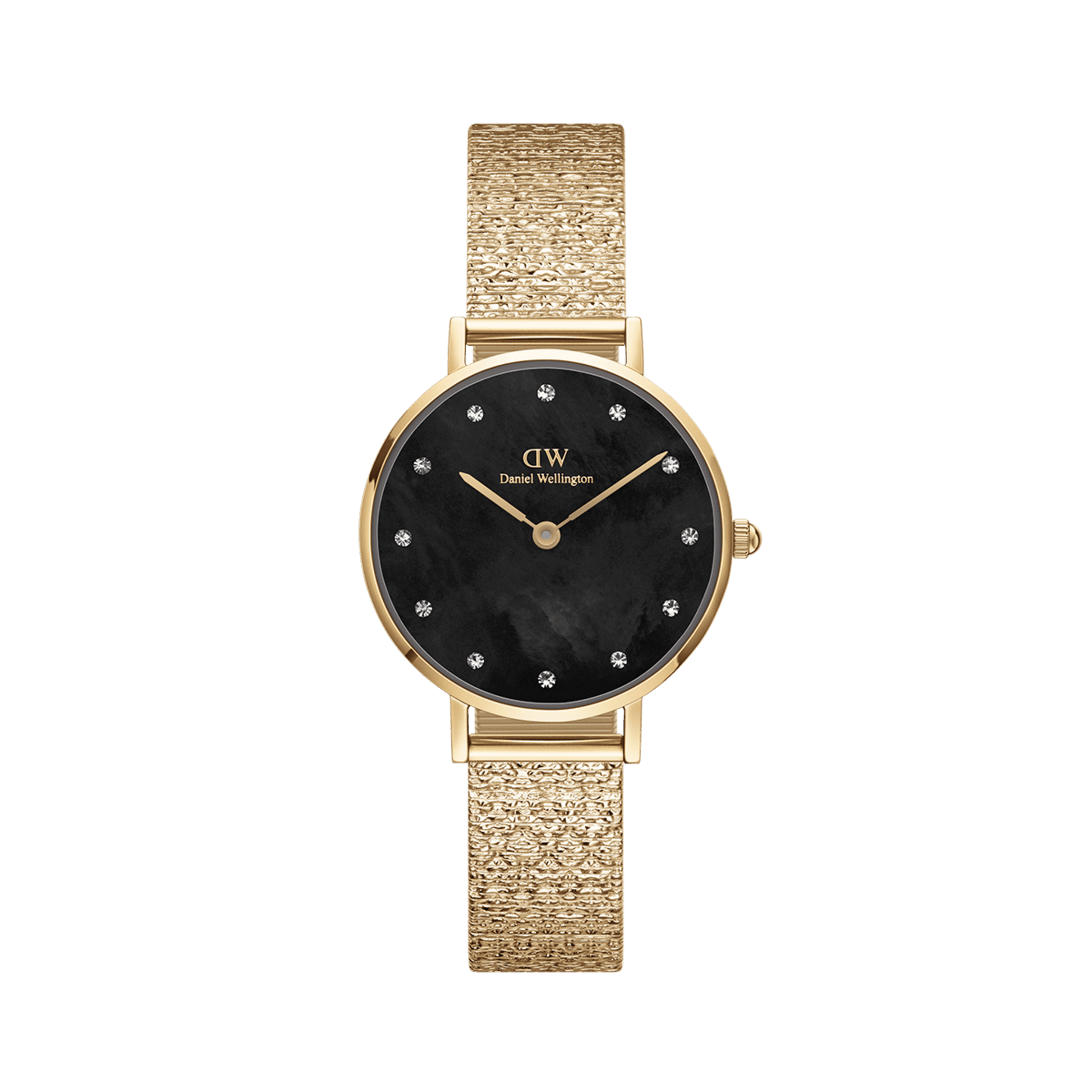 Petite Lumine Pressed Piano Black MoP Gold