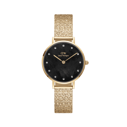 Petite Lumine Pressed Piano Black MoP Gold