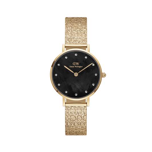 Petite Lumine Pressed Piano Black MoP Gold
