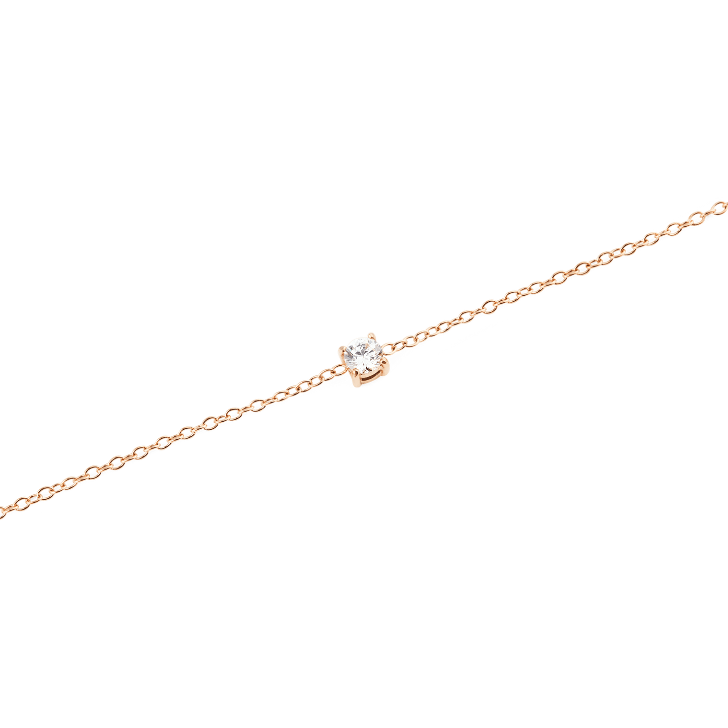 Mirelle Solitaire Bracelet Rose Gold