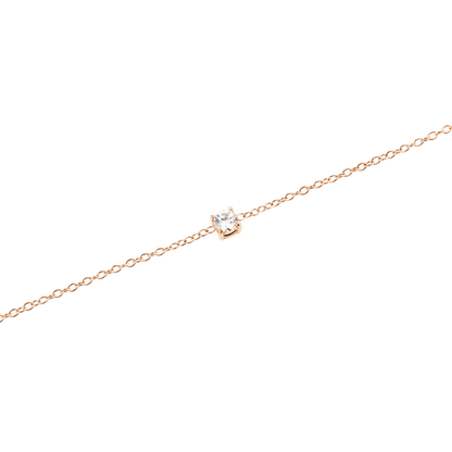 Mirelle Solitaire Bracelet Rose Gold