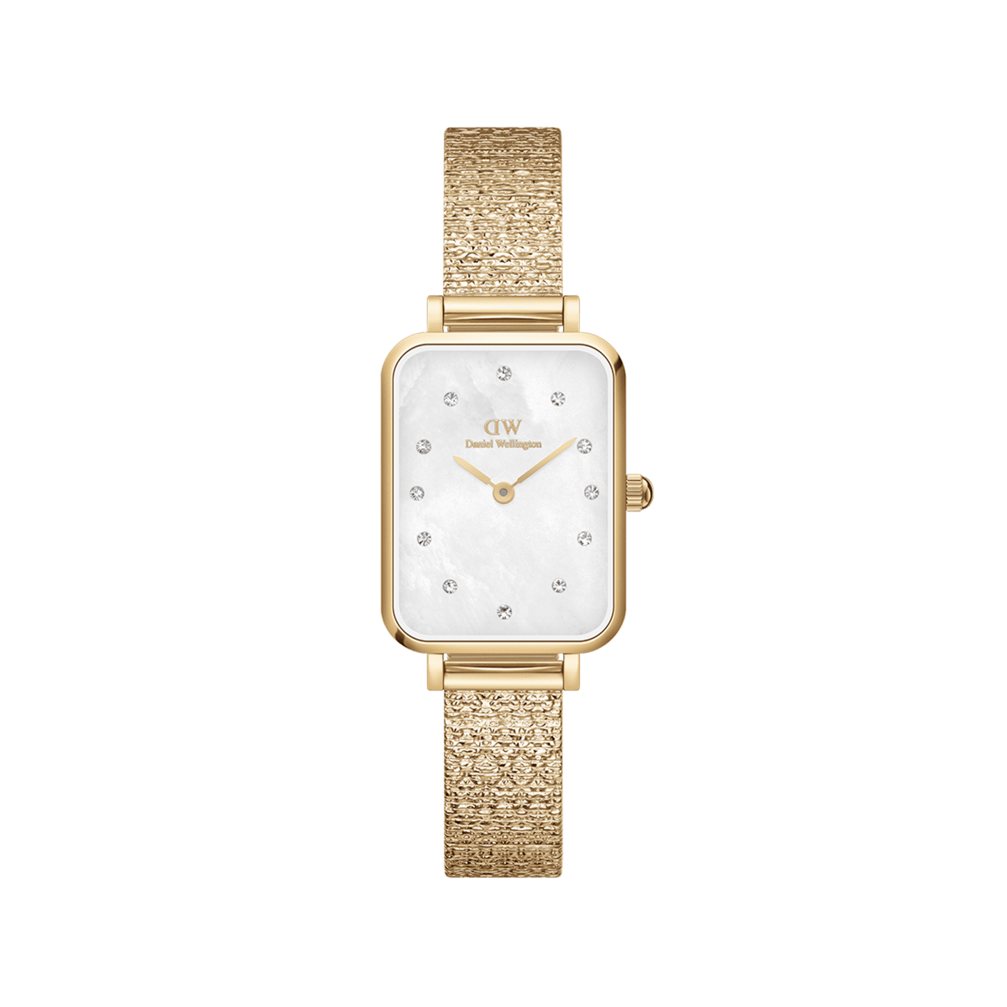 Quadro Lumine Pressed Piano White MoP Gold