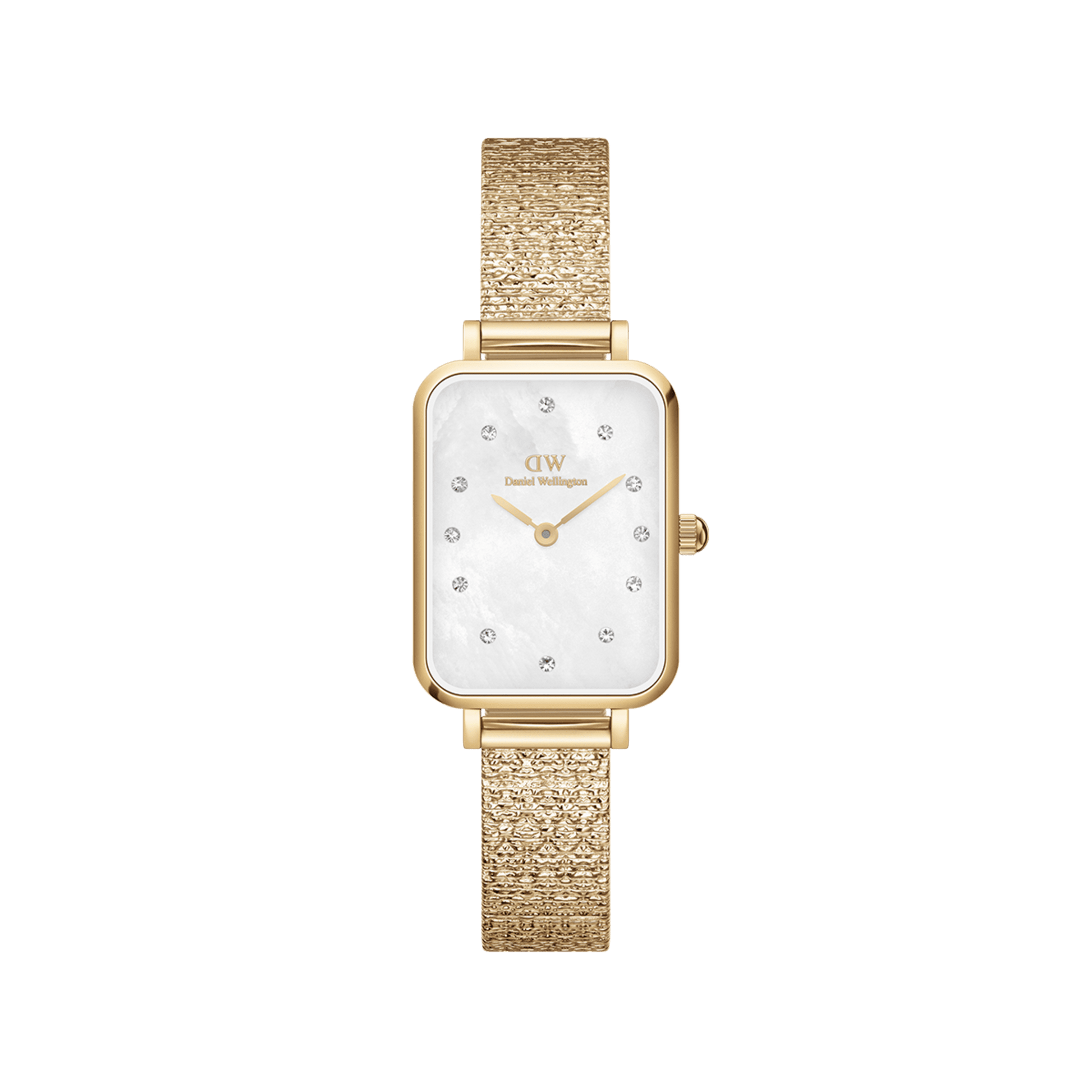 Quadro Lumine Pressed Piano White MoP Gold