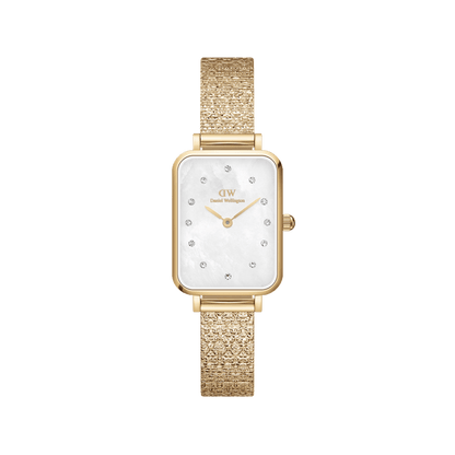 Quadro Lumine Pressed Piano White MoP Gold