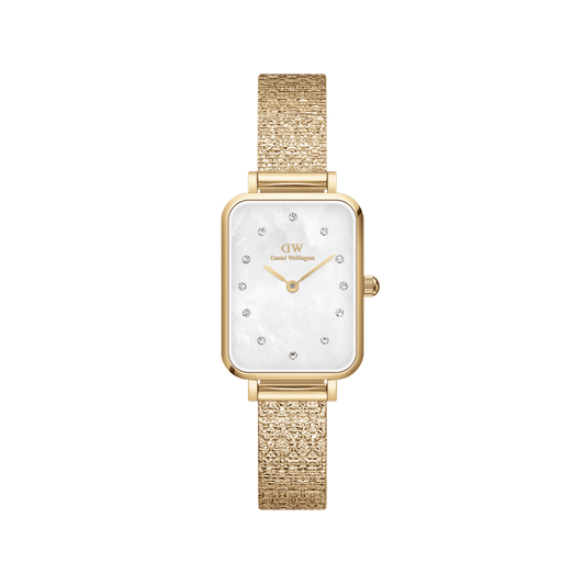 Quadro Lumine Pressed Piano White MoP Gold