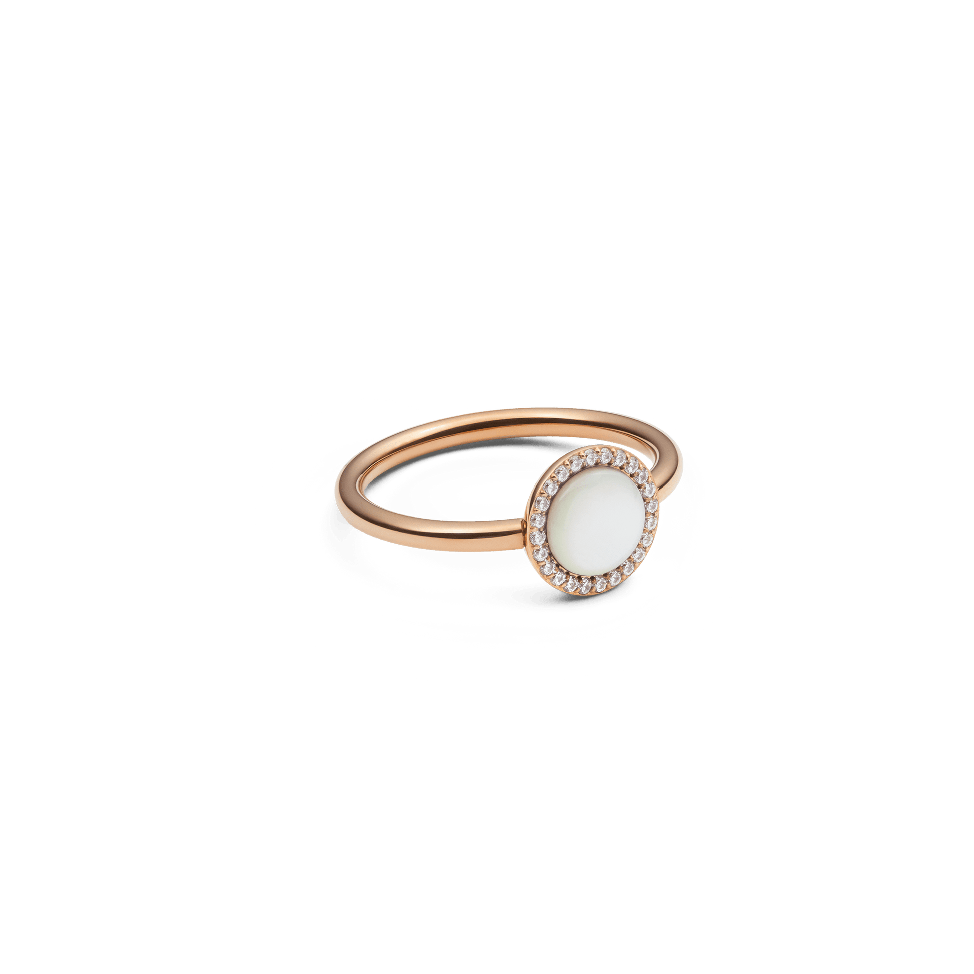 Audrey Ring  Mother of Pearl Rose Gold