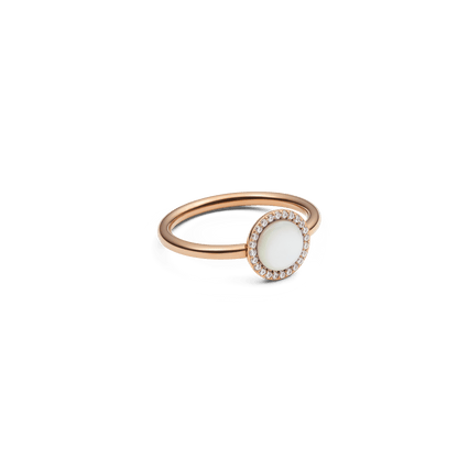 Audrey Ring  Mother of Pearl Rose Gold