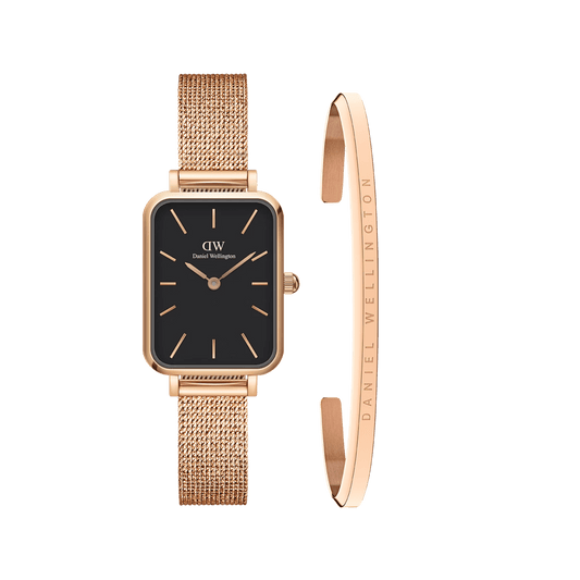 Quadro Pressed Melrose Black + Classic Bracelet