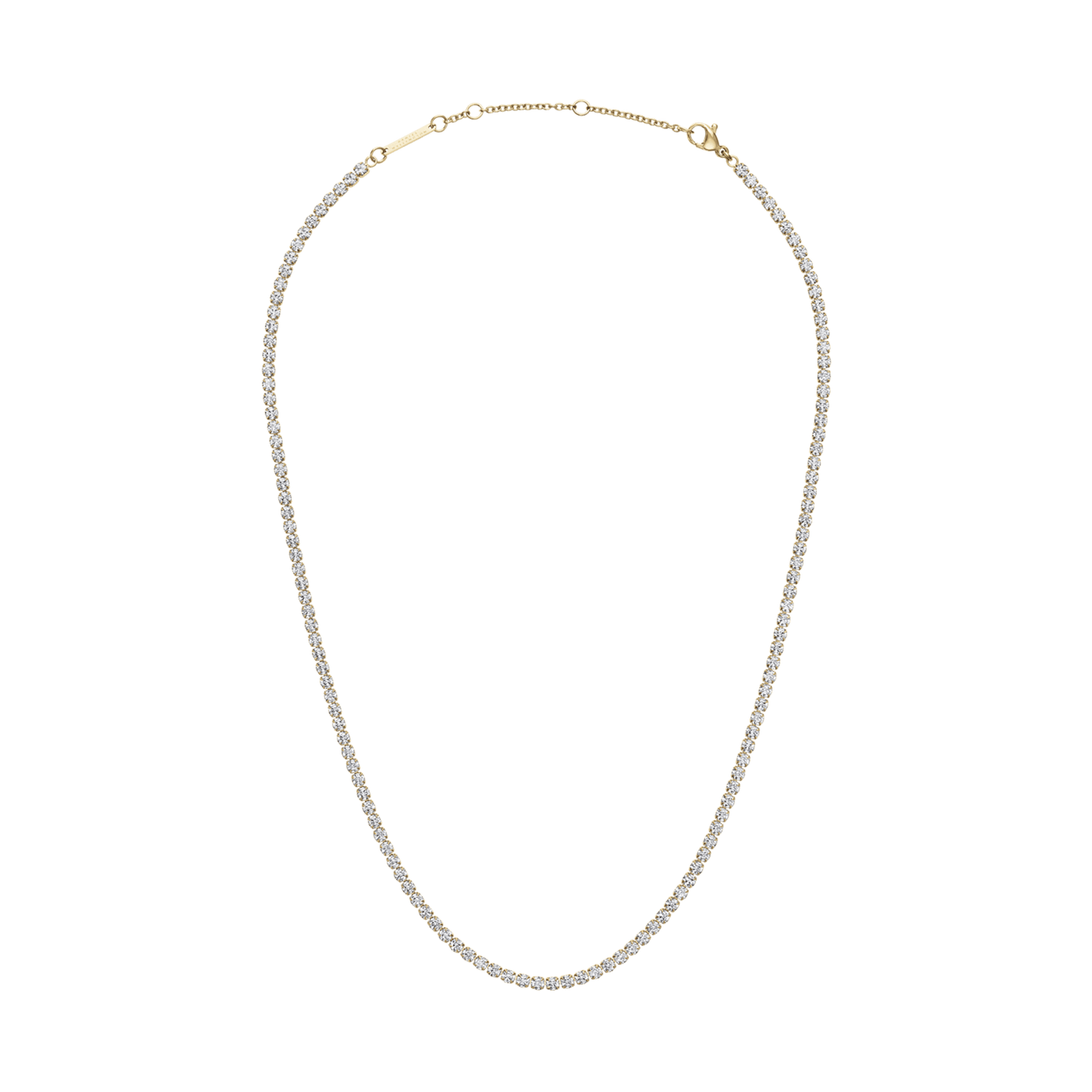 Classic Tennis Necklace Gold