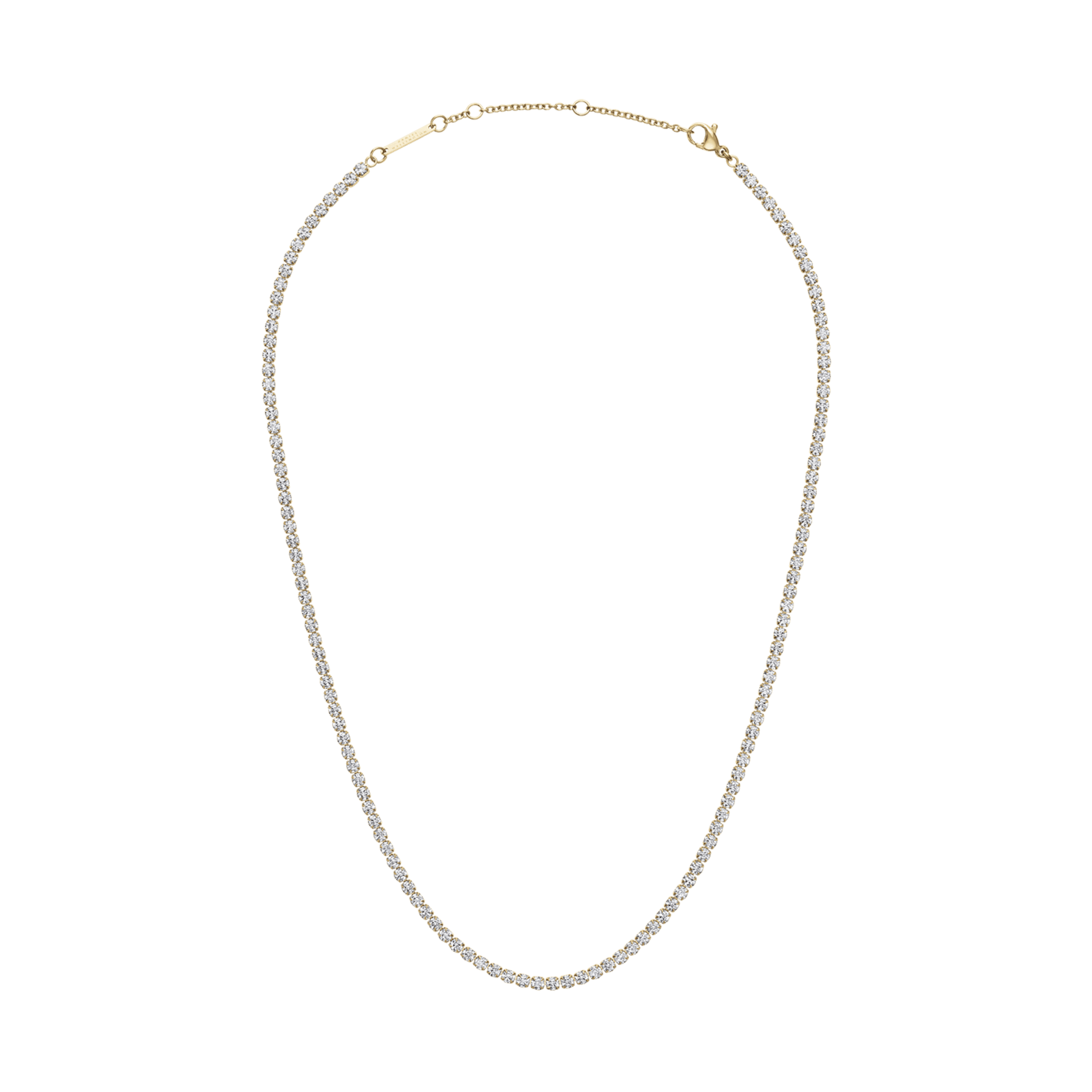 Classic Tennis Necklace Gold
