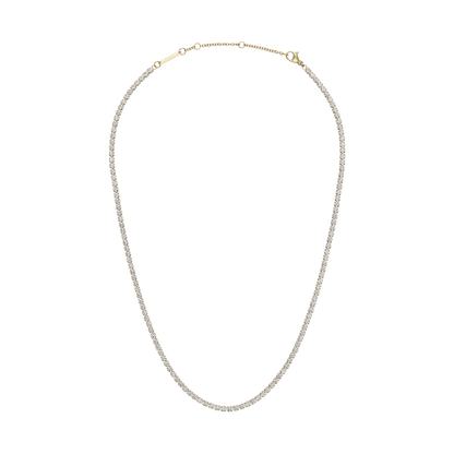 Classic Tennis Necklace Gold