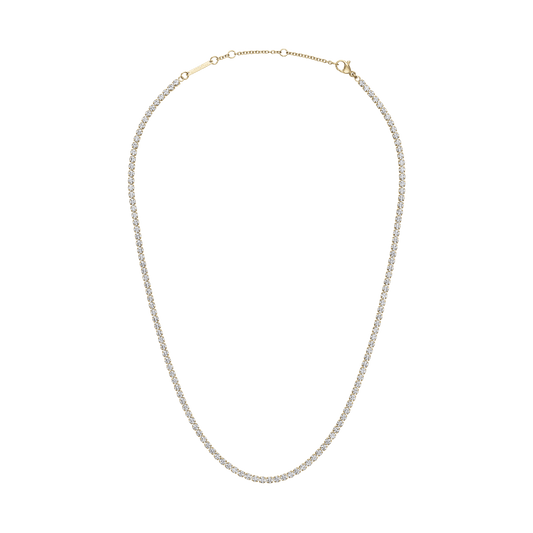 Classic Tennis Necklace Gold