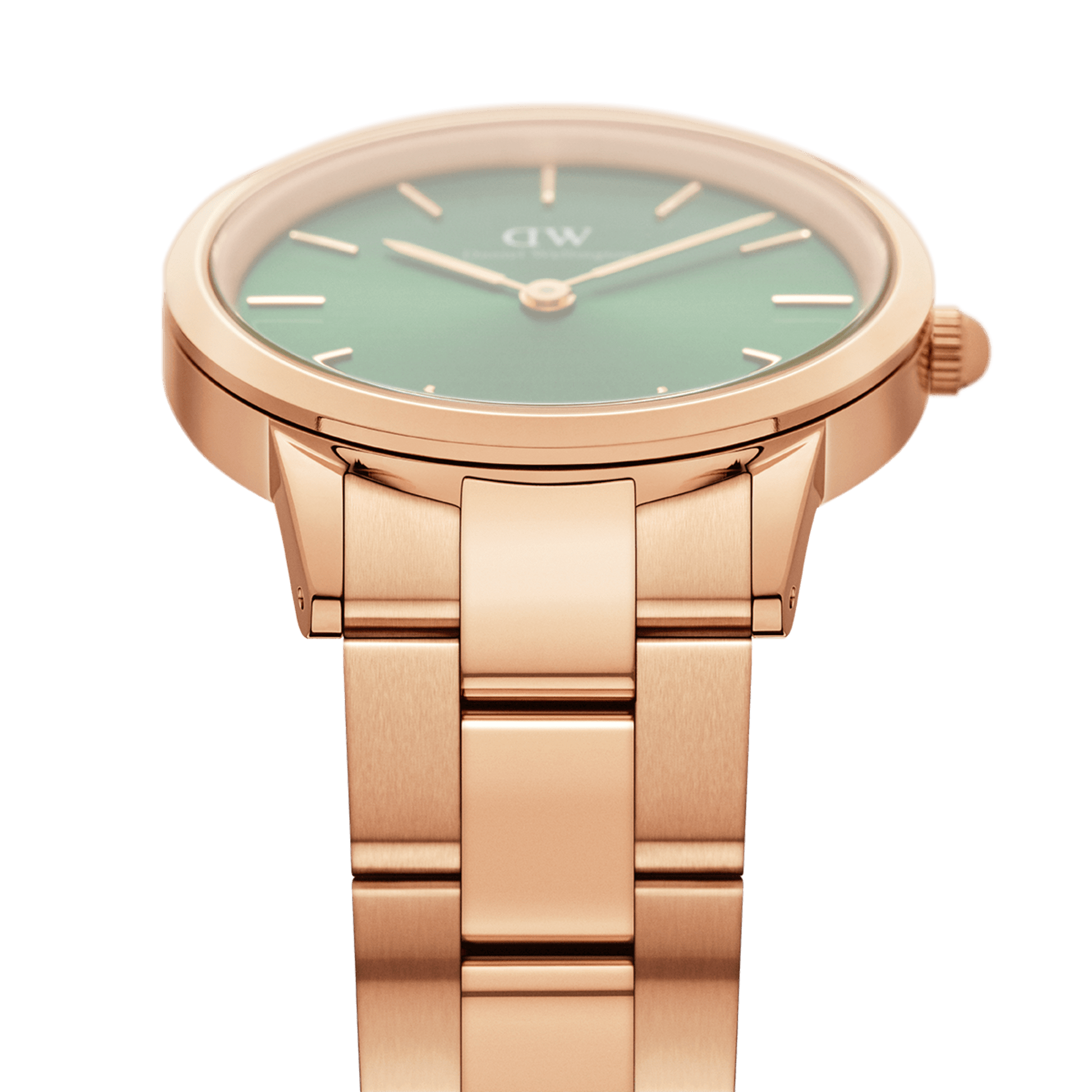 Iconic Link Emerald Green Rose Gold
