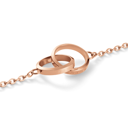 Elan Unity Necklace Rose Gold