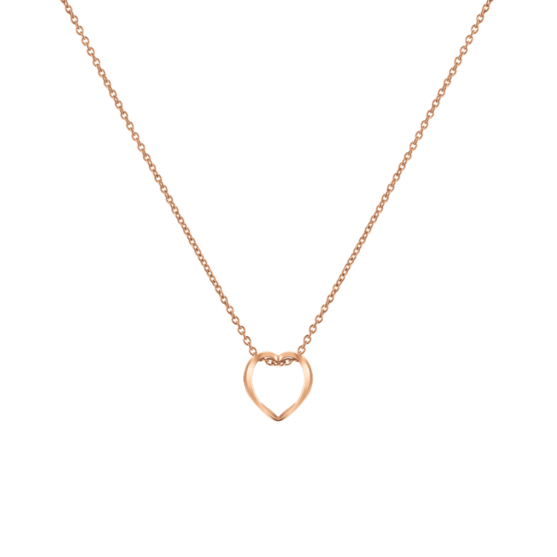 Elan Le Coeur Necklace Rose Gold
