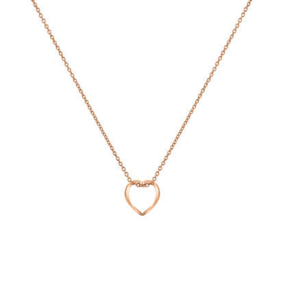 Elan Le Coeur Necklace Rose Gold
