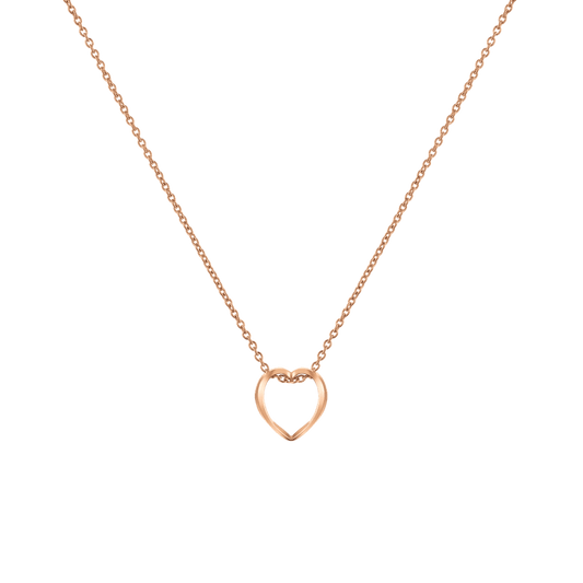 Elan Le Coeur Necklace Rose Gold