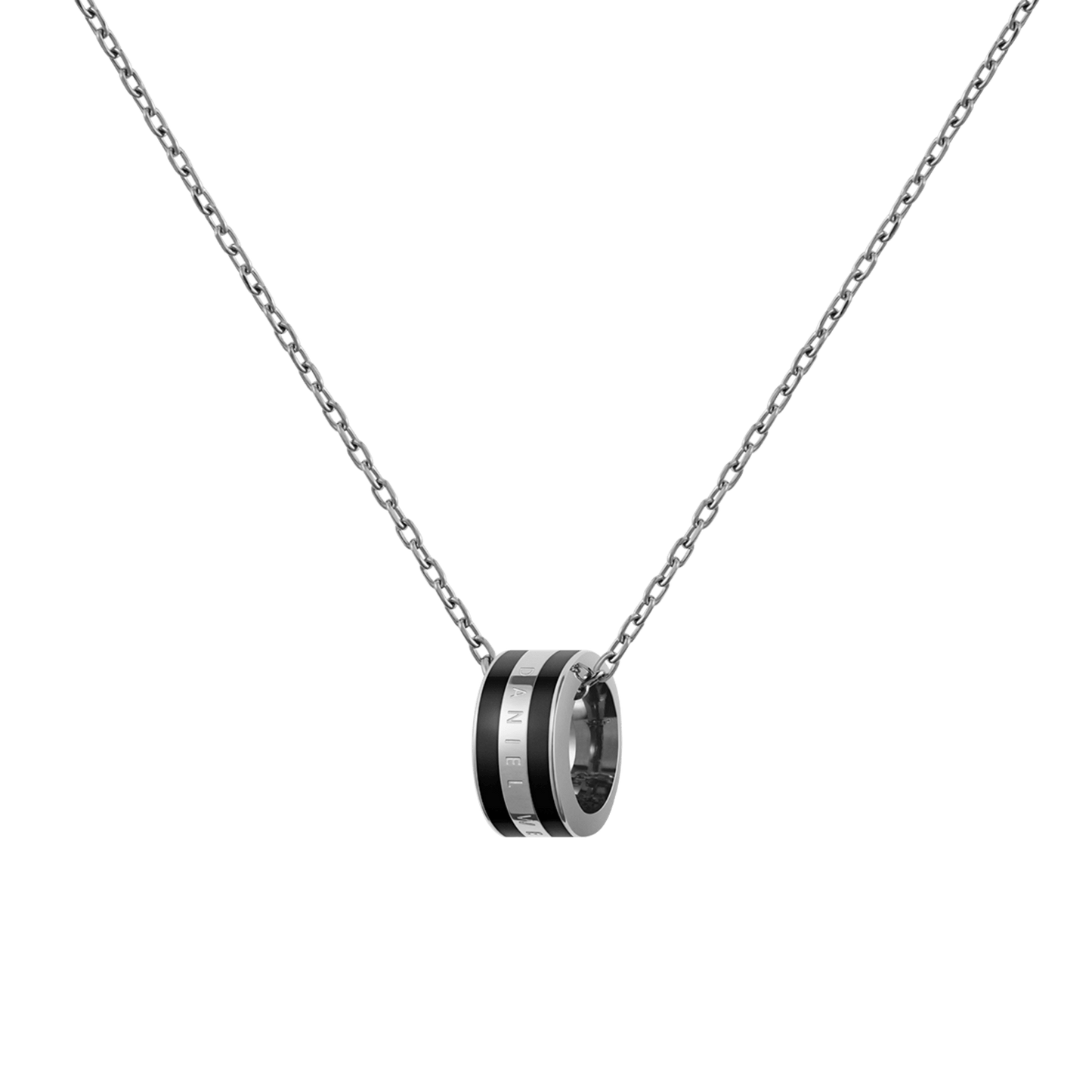 Emalie Necklace Silver Black