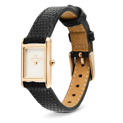 Bound Mini Black Lizard Rose Gold
