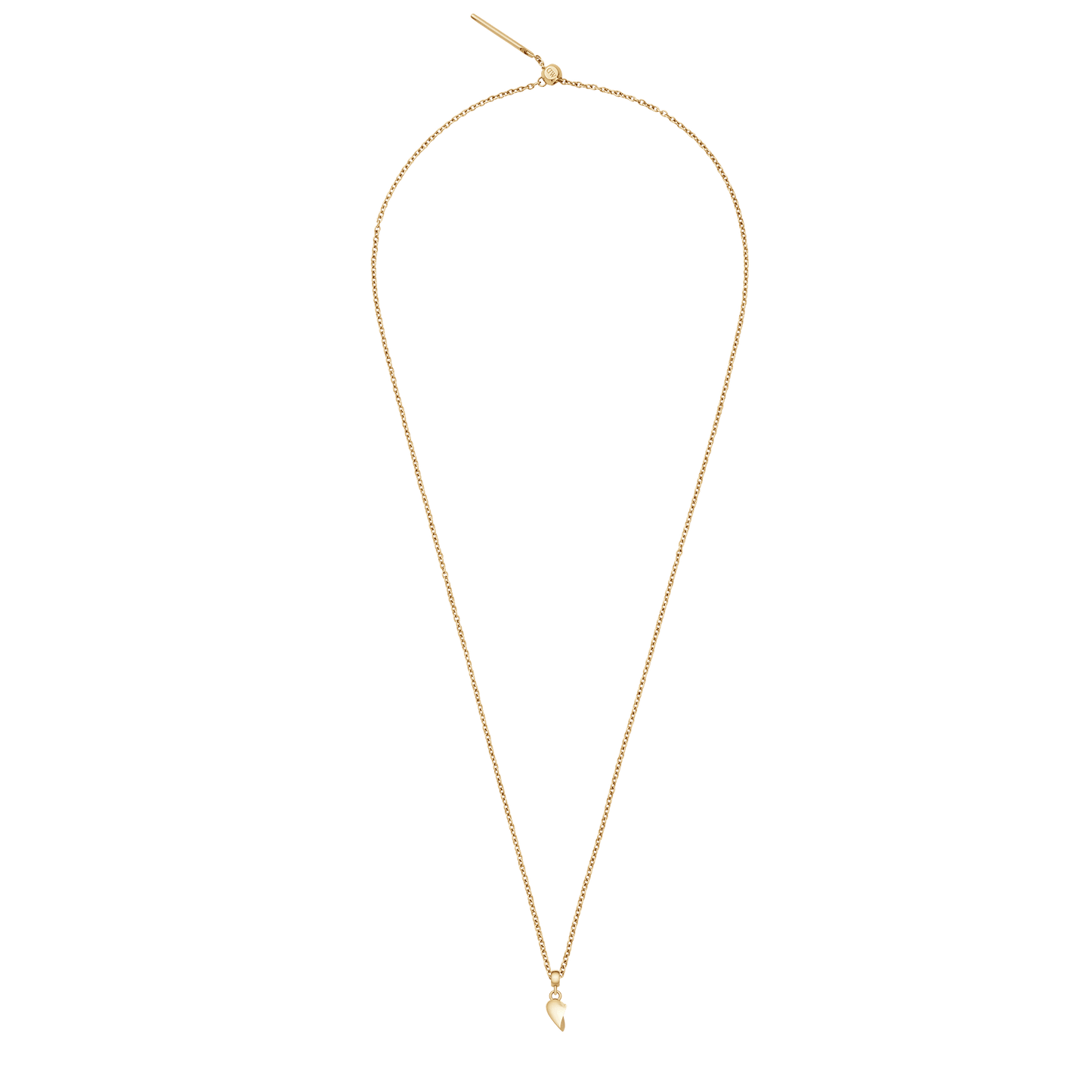 Broken Heart Charm Gold