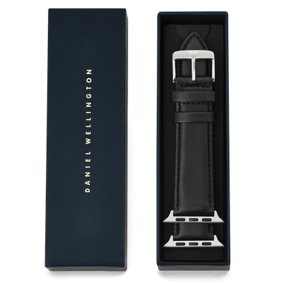 Smartwatch Leather Strap Sheffield Silver