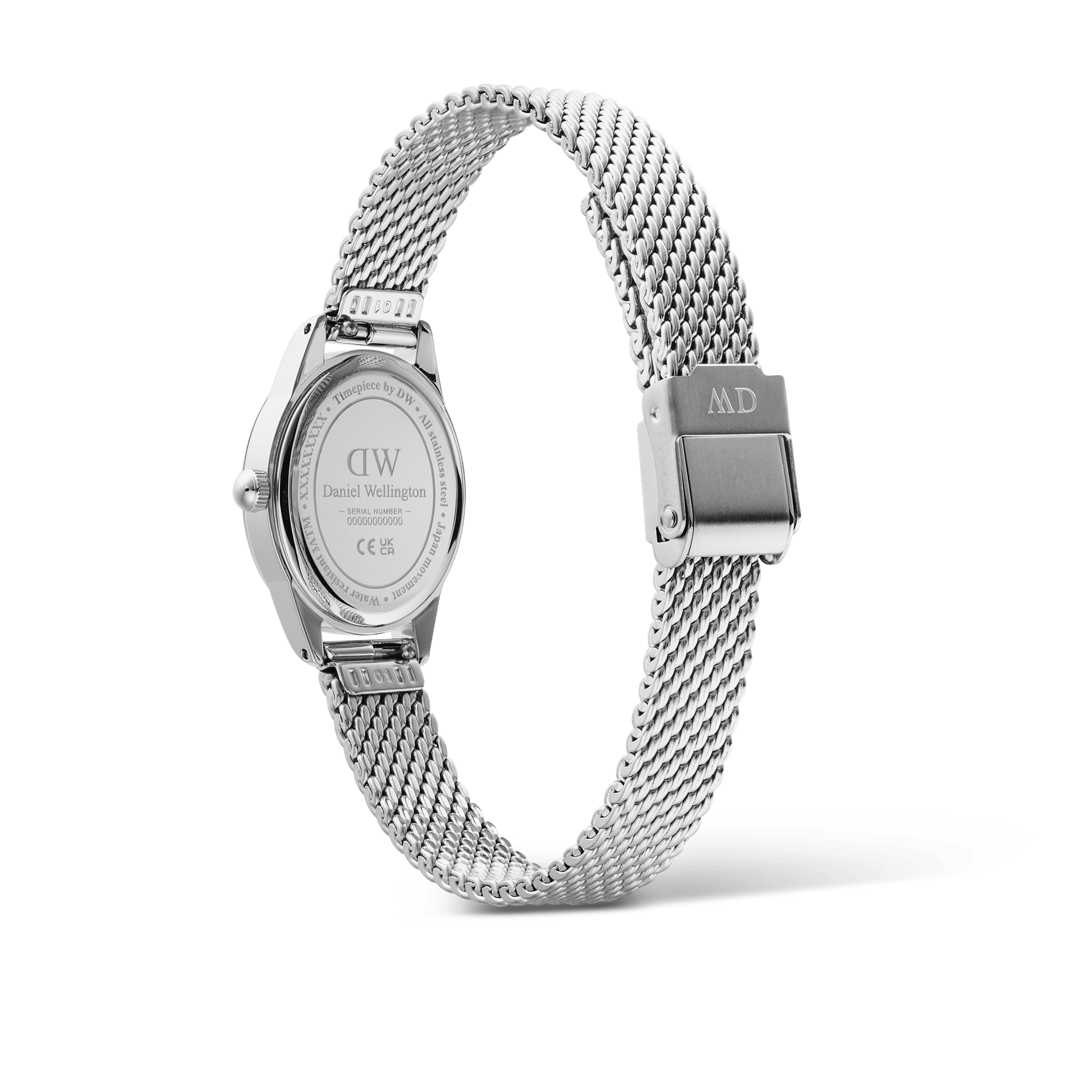 Ophelia Mini Mesh White Silver