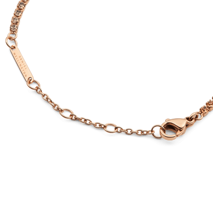 Classic Tennis Bracelet Apricot Rose Gold
