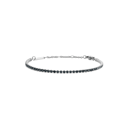 Classic Tennis Bracelet Nightfall Silver