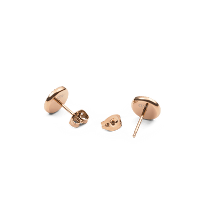 Audrey Earrings Tiger Eye Rose Gold