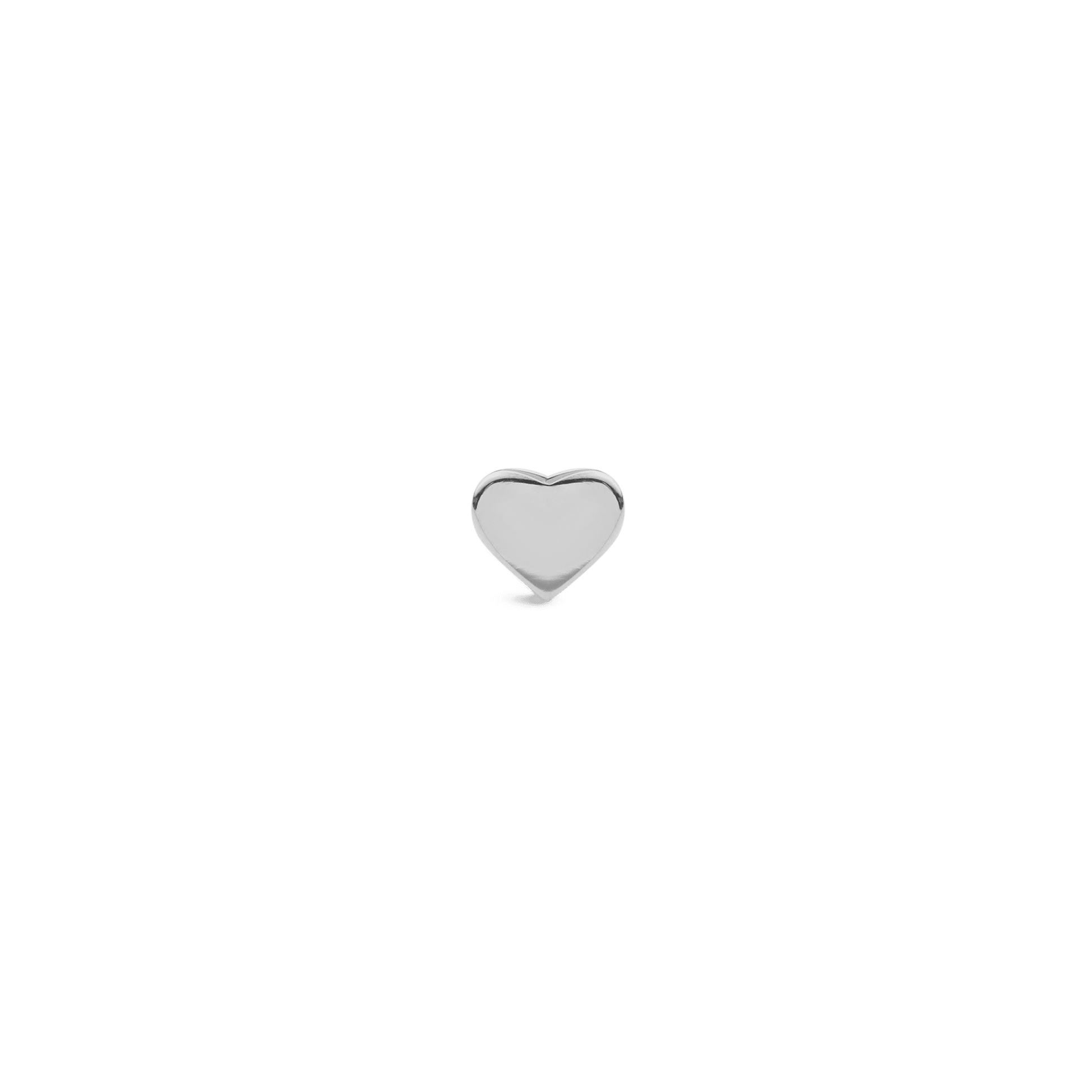 Heart Stud Silver