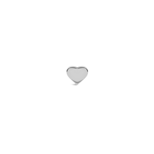 Heart Stud Silver