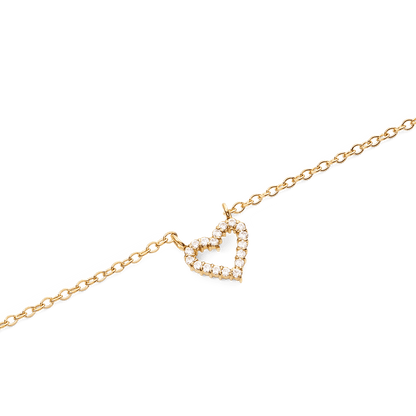 Mirelle Heart Necklace Gold