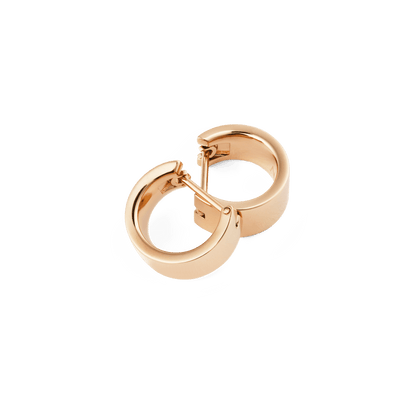 Line Earrings Polished Rose Gold 5.5mm
