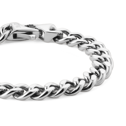Ellipse Cuban Chain Bracelet Silver