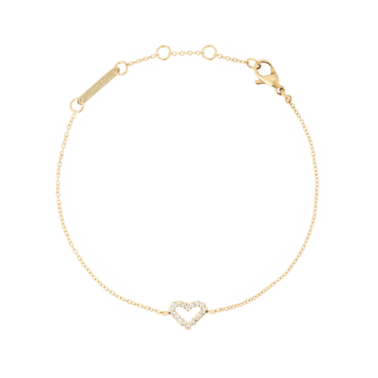 Mirelle Heart Bracelet Gold