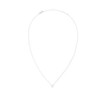 Crystal Zodiac Chain Necklace Silver
