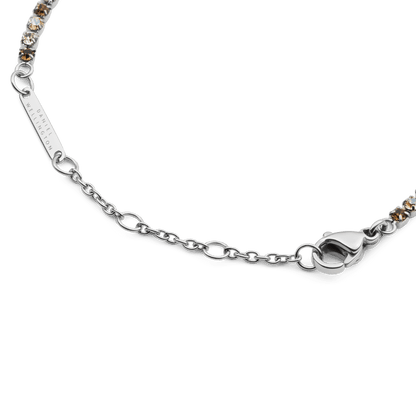 Classic Tennis Bracelet Honey Combo Silver