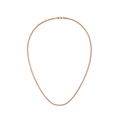 Tide Mesh Necklace Rose Gold 2.8