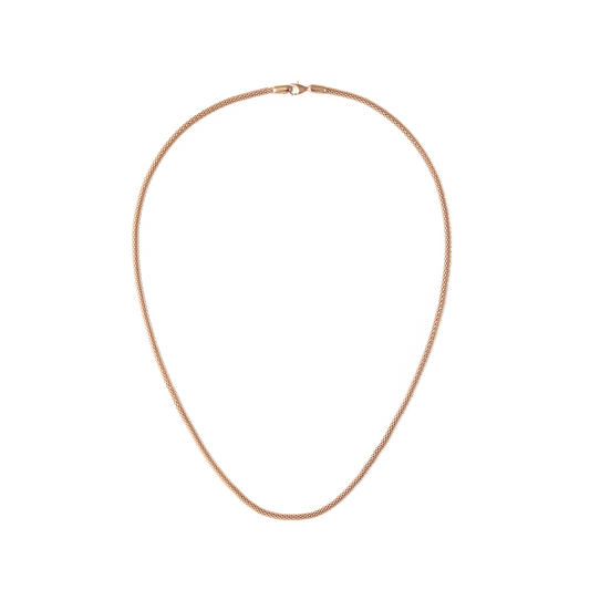 Tide Mesh Necklace Rose Gold 2.8