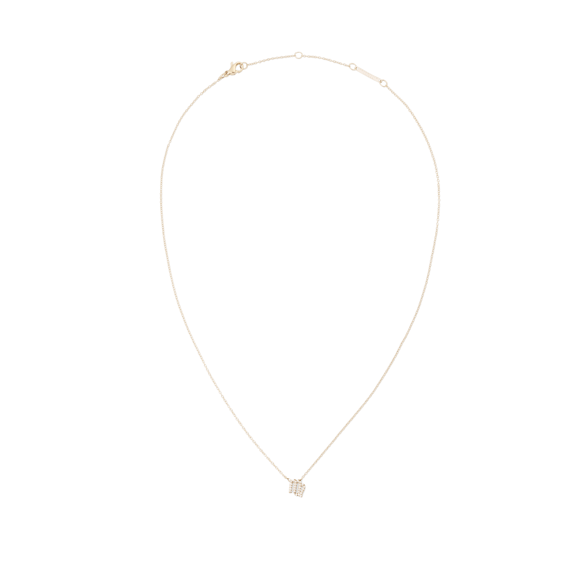 Crystal Zodiac Chain Necklace Gold