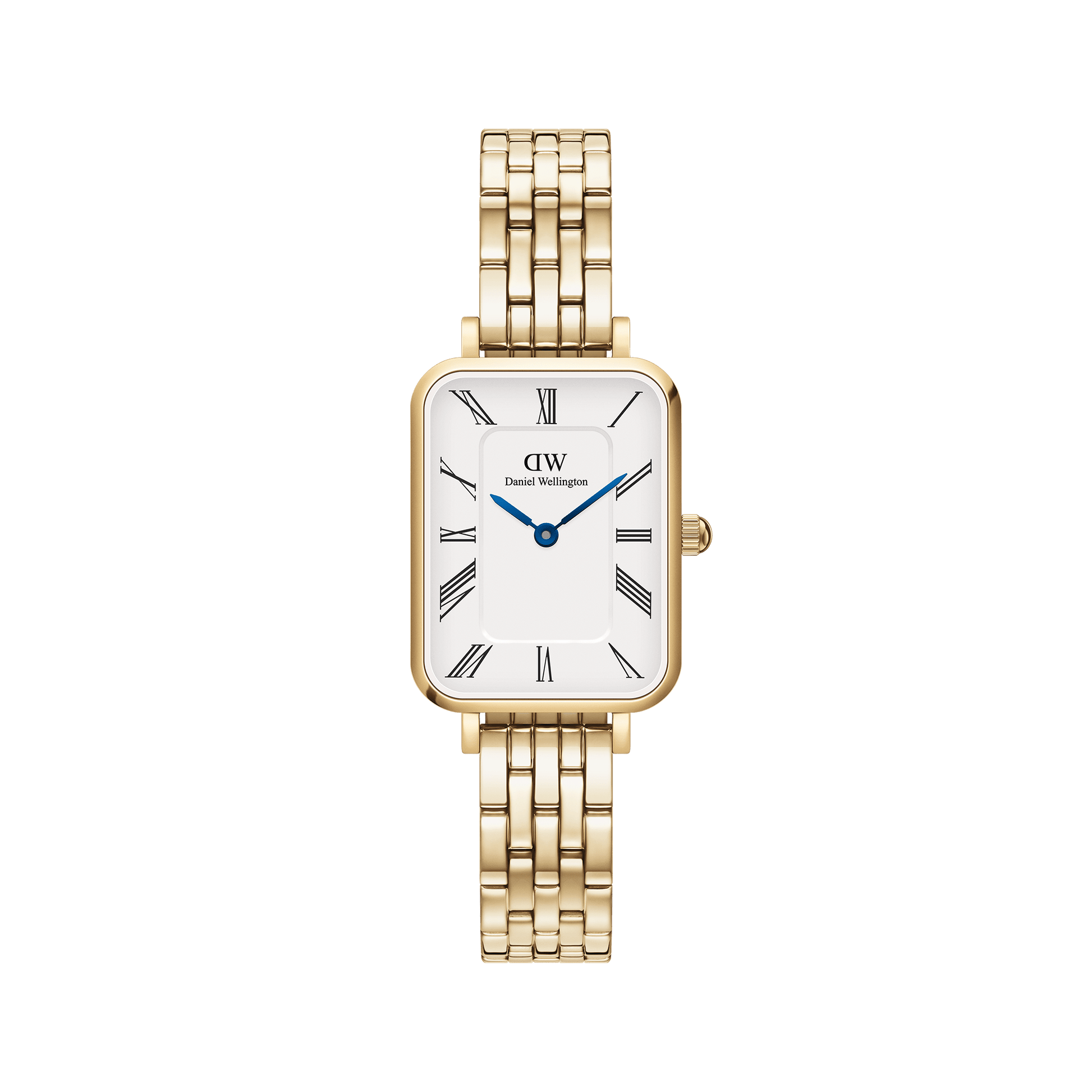 Quadro Roman Numerals 5-Link Gold